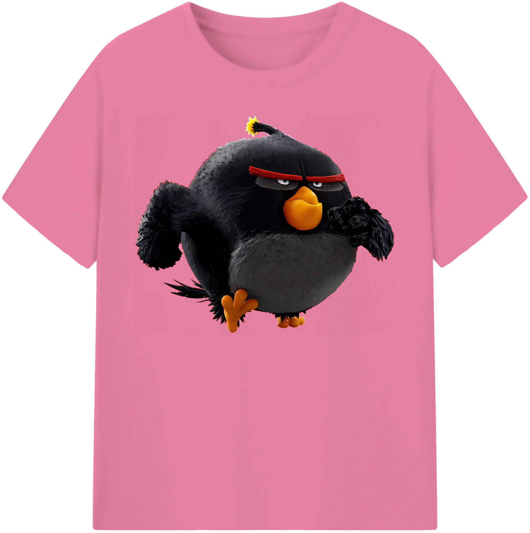 （画像用） Angry Birds アングリーバード 綿100％半袖Tシャツ（フロントプリント）